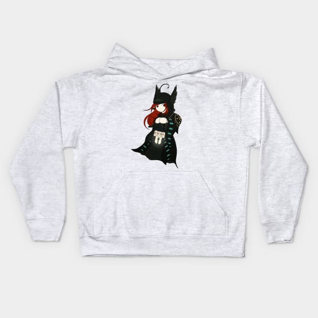 Demon Chibi of Razgriz Kids Hoodie by amarysdesigns